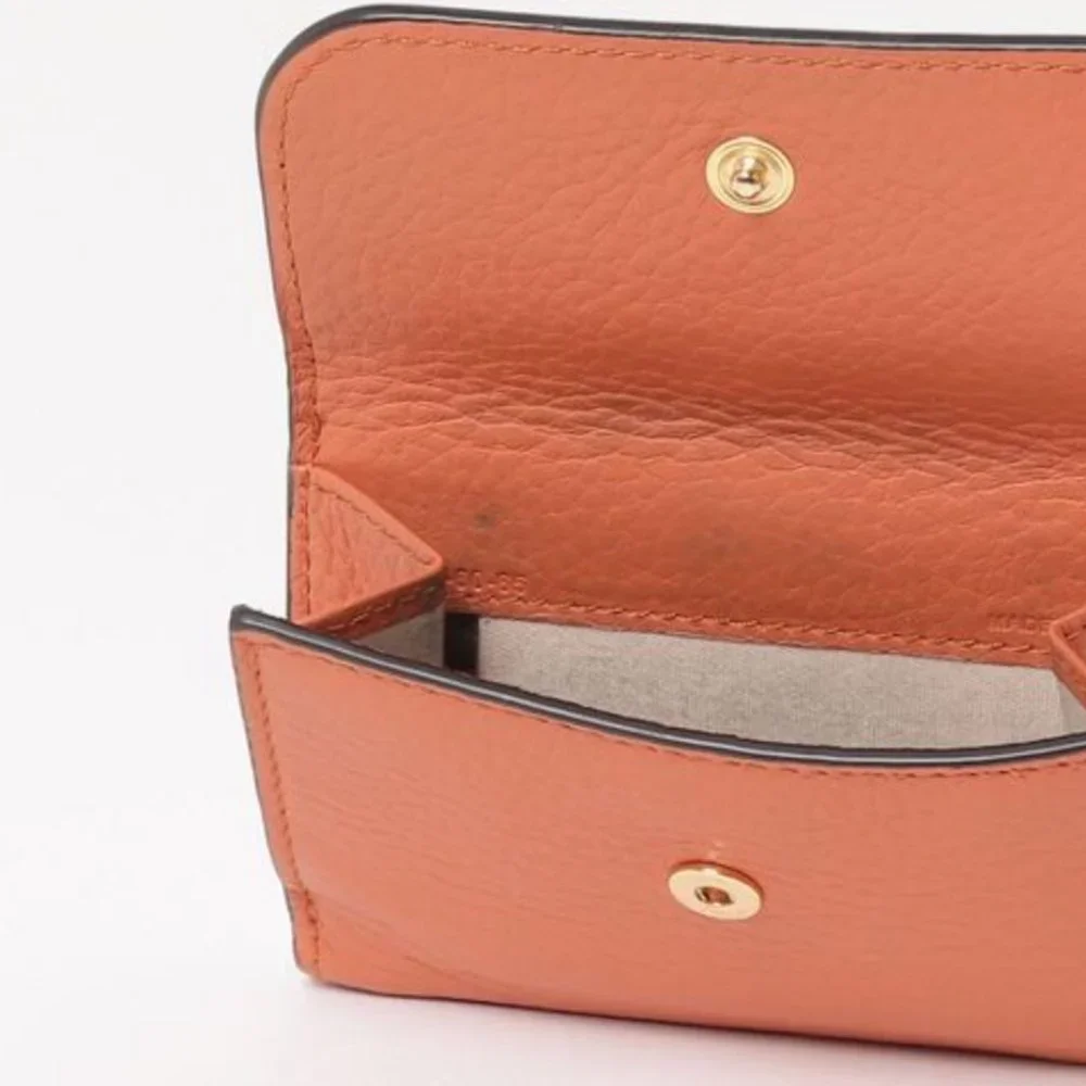 Sold! Chloe Alphabet Trifold Wallet Leather Mini Soft Ebony - Picture 16 of 16